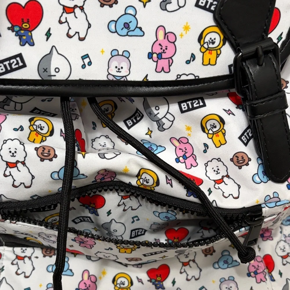 NEW BT21 Character Print Backpack - Picture 10 of 13
